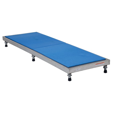 Vestil Adjustable Stainless Steel Stand 6-3/4" to 8-3/4" Height 24"W x 72"L AHT-L-2472-SS